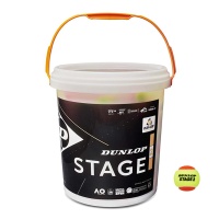 Dunlop Stage 2 (50% lower) Tennis Balls (Bucket of 6)